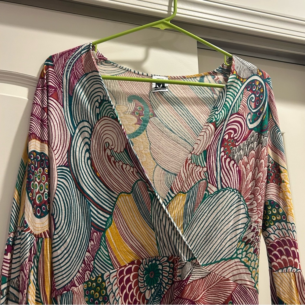 M Missoni Dana Paisley Long Sleeve Dress - Picture 4 of 10
